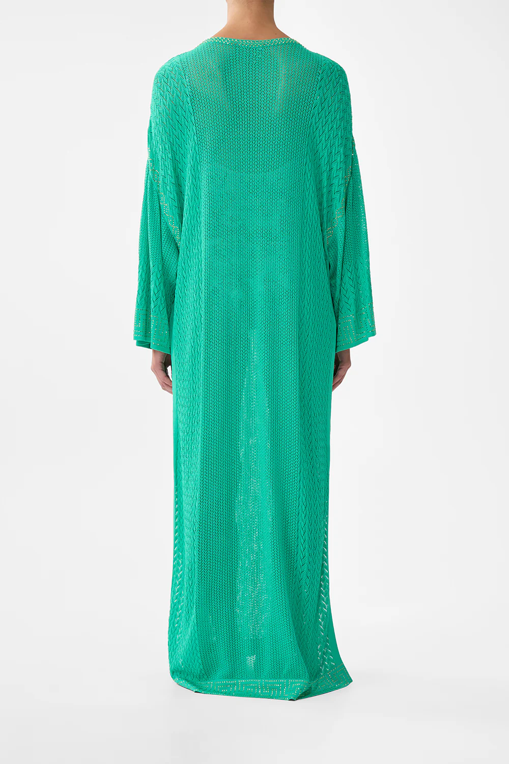 LONG V NECK KNIT KAFTAN SPIRIT OF SANTA MARIA