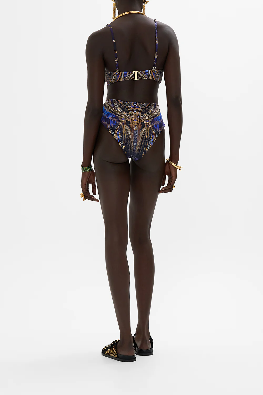 HIGH WAIST PANT WITH TRIM OTHER SIDE OF THE OASIS