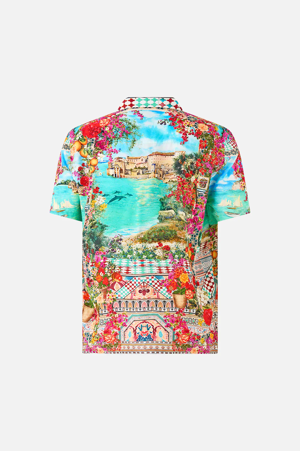 SHORT SLEEVE CAMP COLLARED SHIRT MEET ME IN MALLORCA