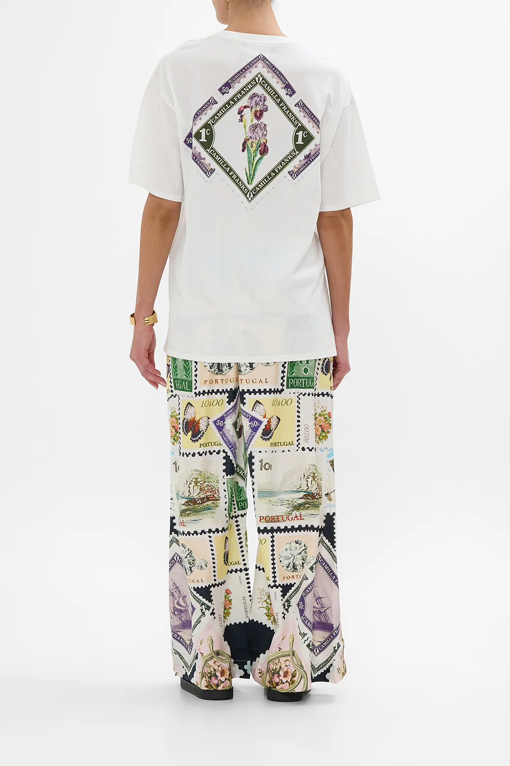 OVERSIZED BAND TEE - WHITE MY PORTO PEN PAL