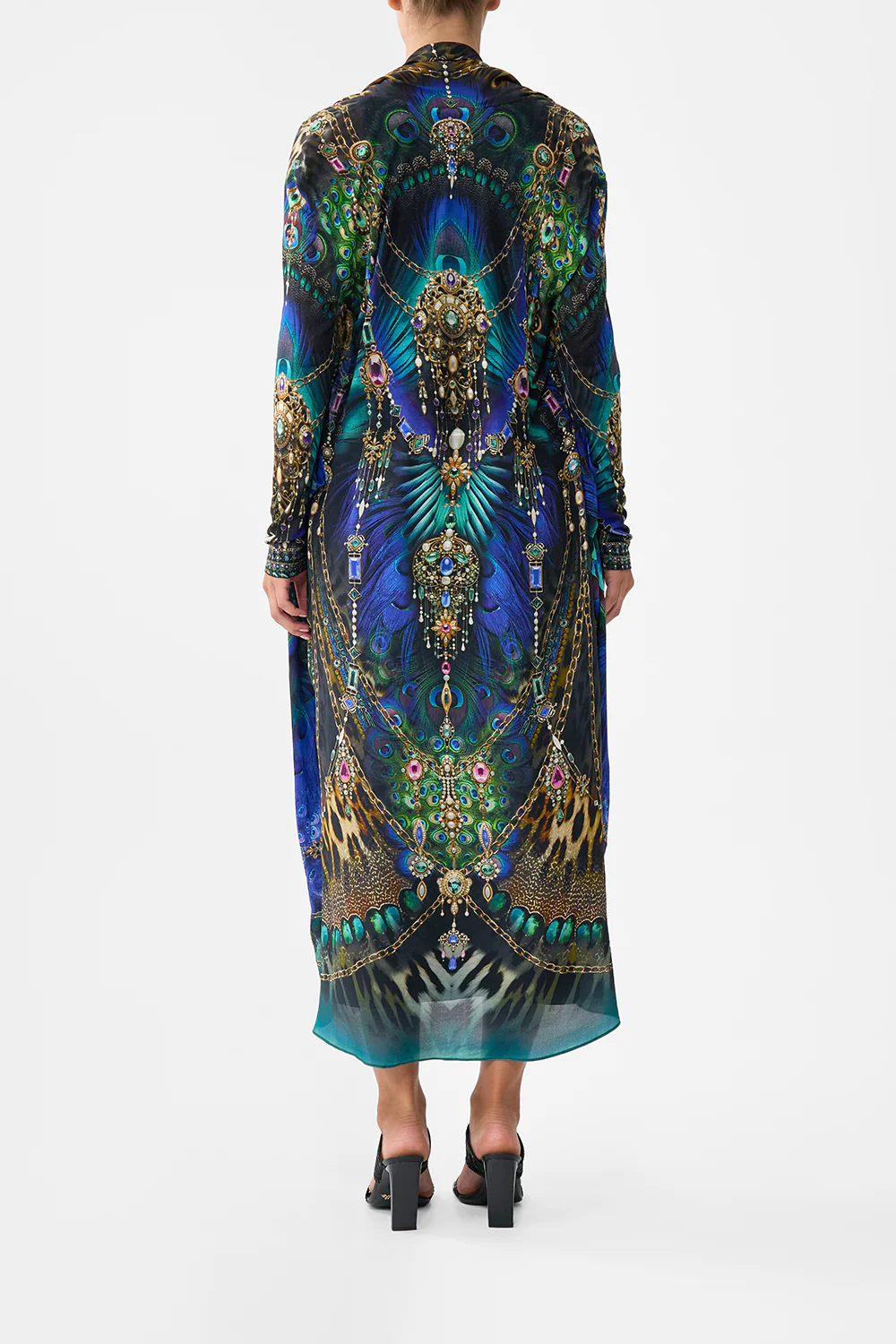 LONG CASUAL JACKET WITH POCKETS DOMINICAN DECADENCE