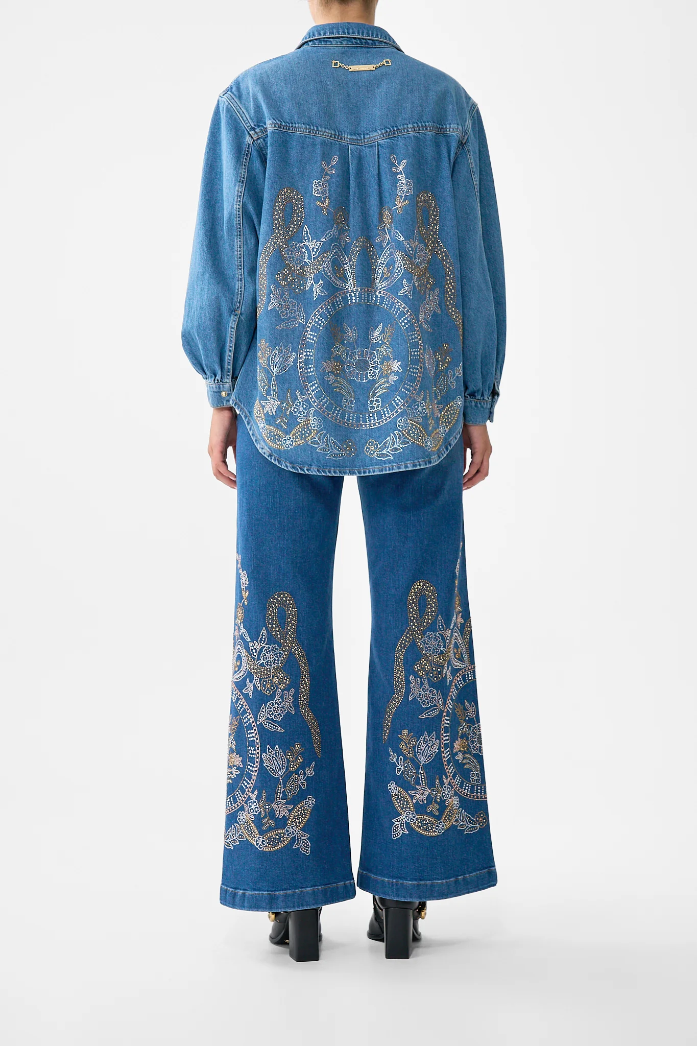 JENNA ACE OF LACE HIGH WAISTED FLARE DENIM