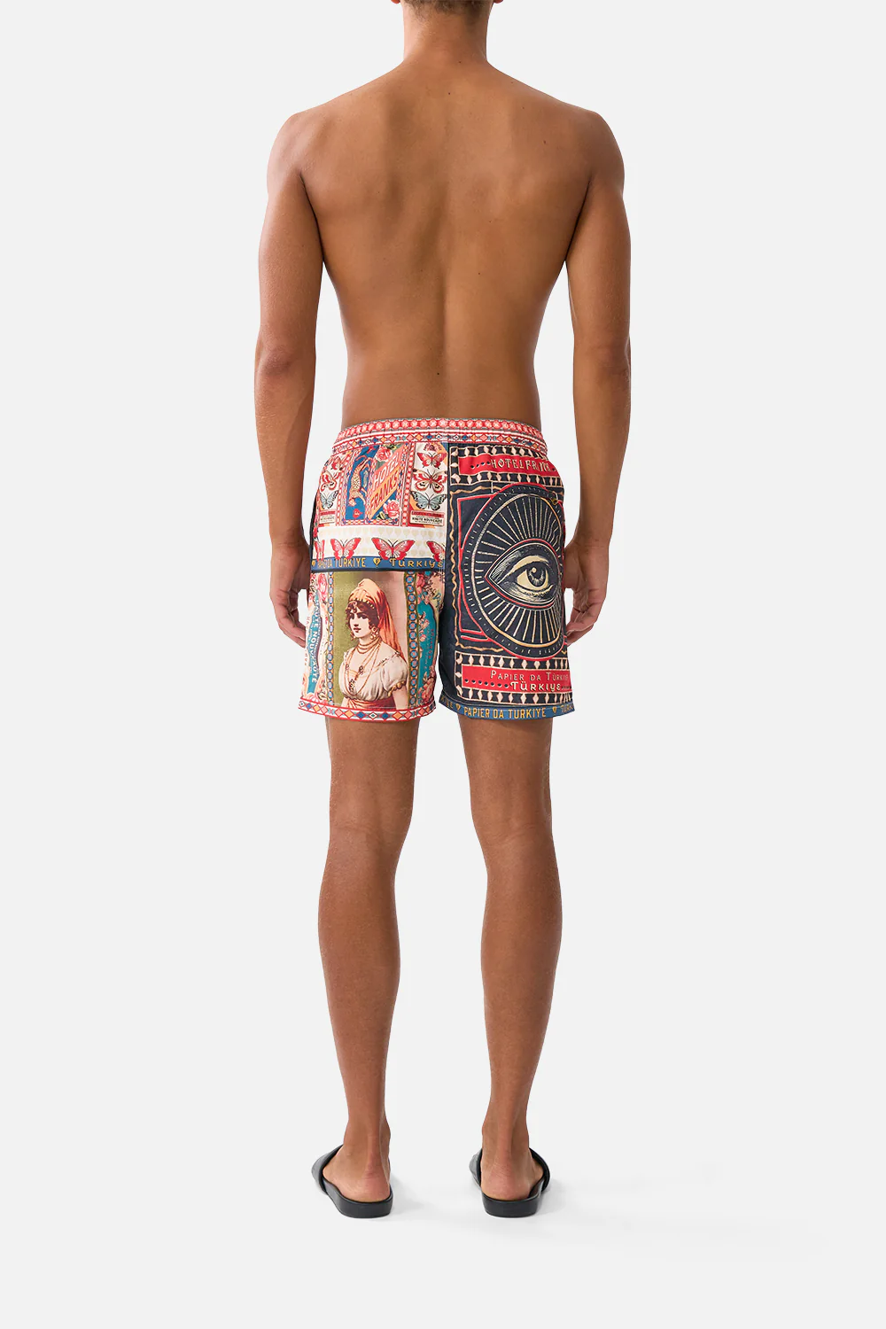 MID LENGTH BOARDSHORT WITH ELASTIC WAIST HIGH CLASS HOOKAH