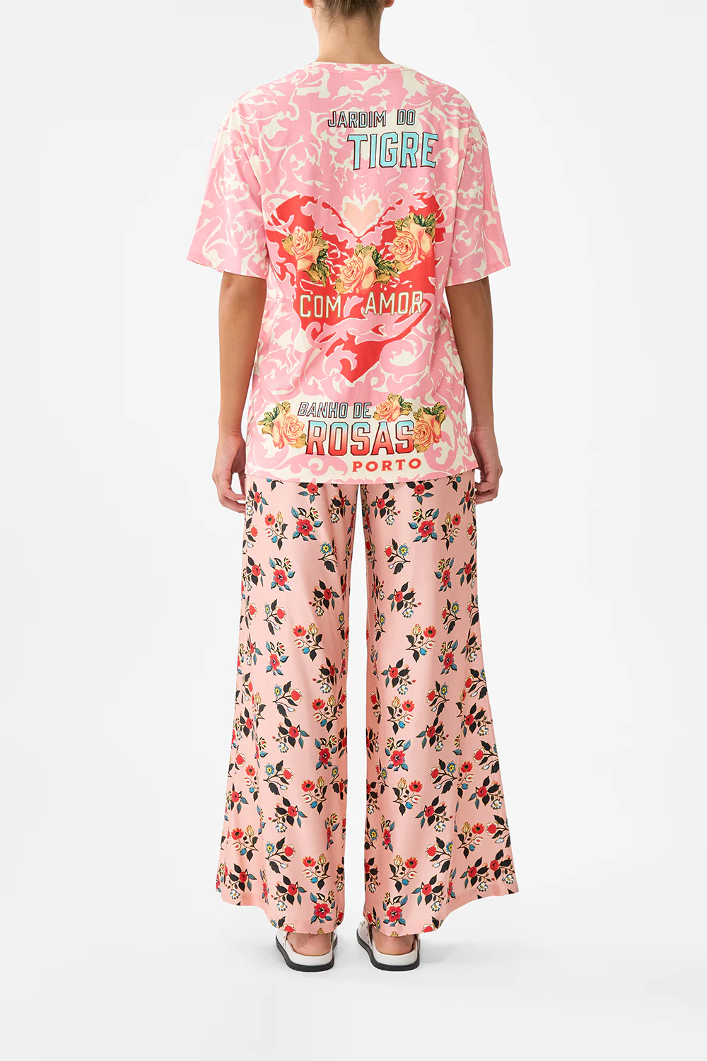 OVERSIZED BAND TEE - PINK PINK PORTO