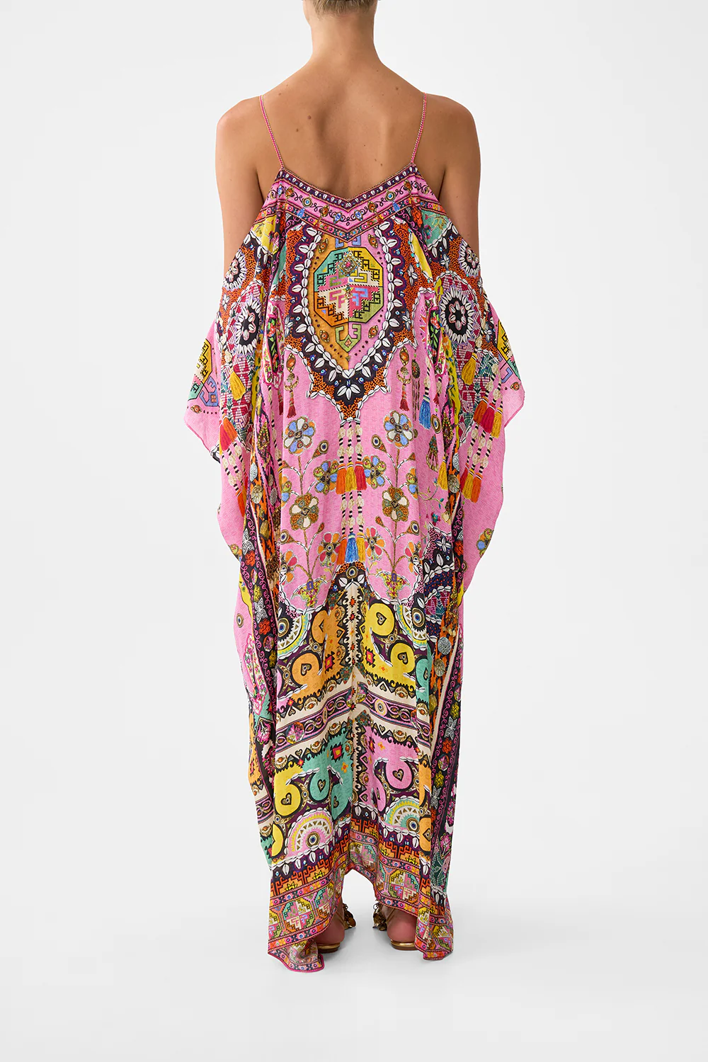 DROP SHOULDER STRAP KAFTAN PATCHWORK PANORAMA