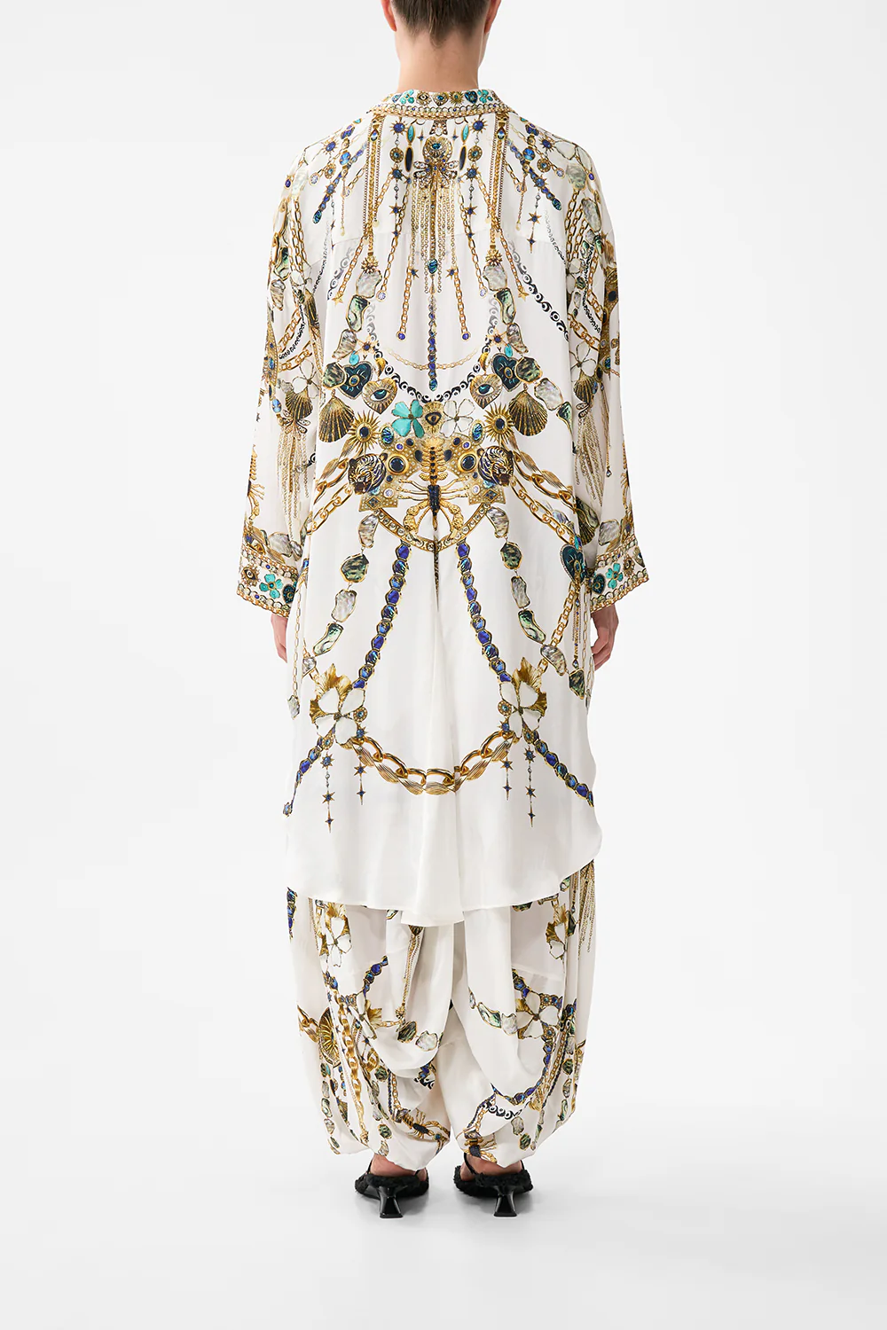 RELAXED HIGH LOW SHIRT DRESS CHAIN GANG