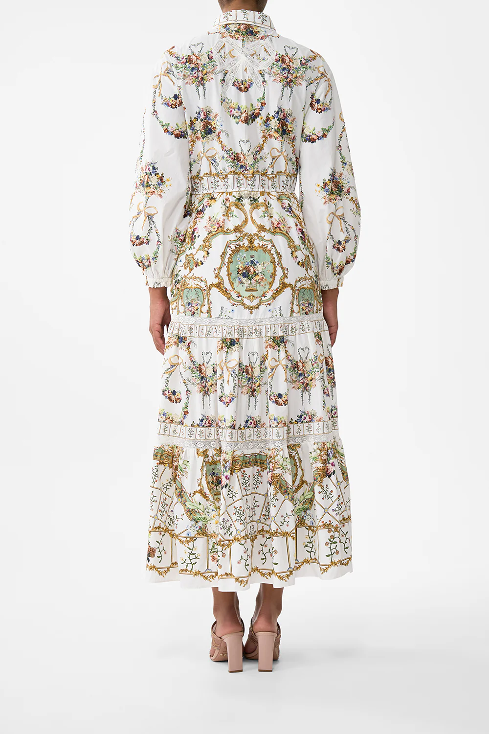 TIERED LONG SHIRT DRESS DRESSING ROOM DRAMA