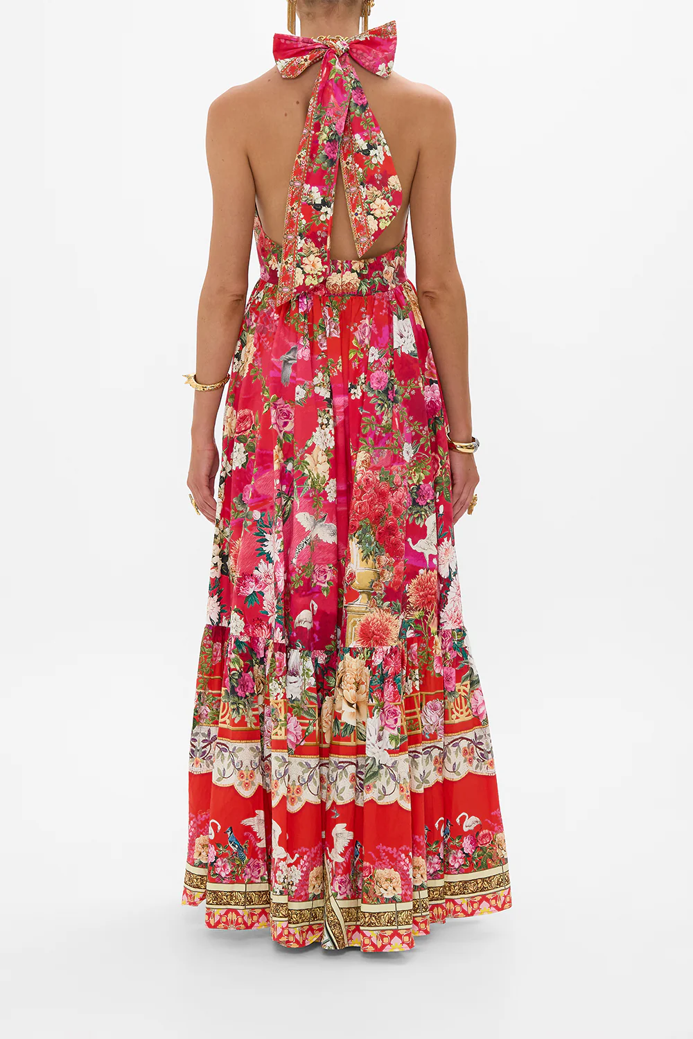 RUFFLE HEM HALTER DRESS SWEET HOME ALEXANDRIA