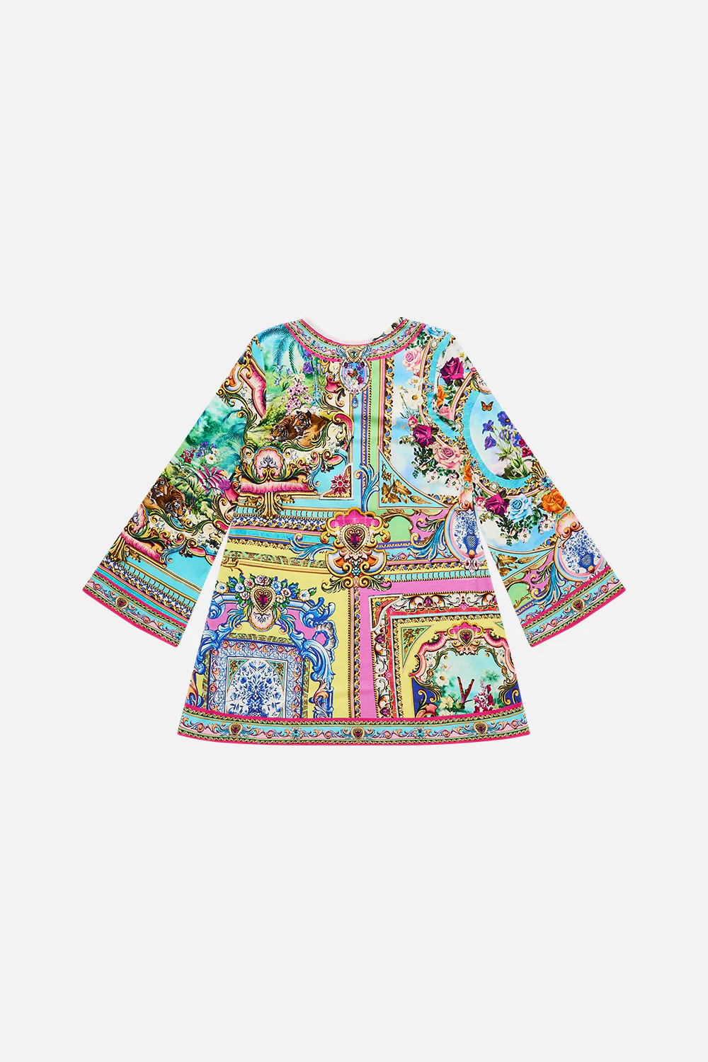 KIDS FLARE LONG SLEEVE TEE MINI DRESS 4-10 SPIRIT OF SANTA MARIA