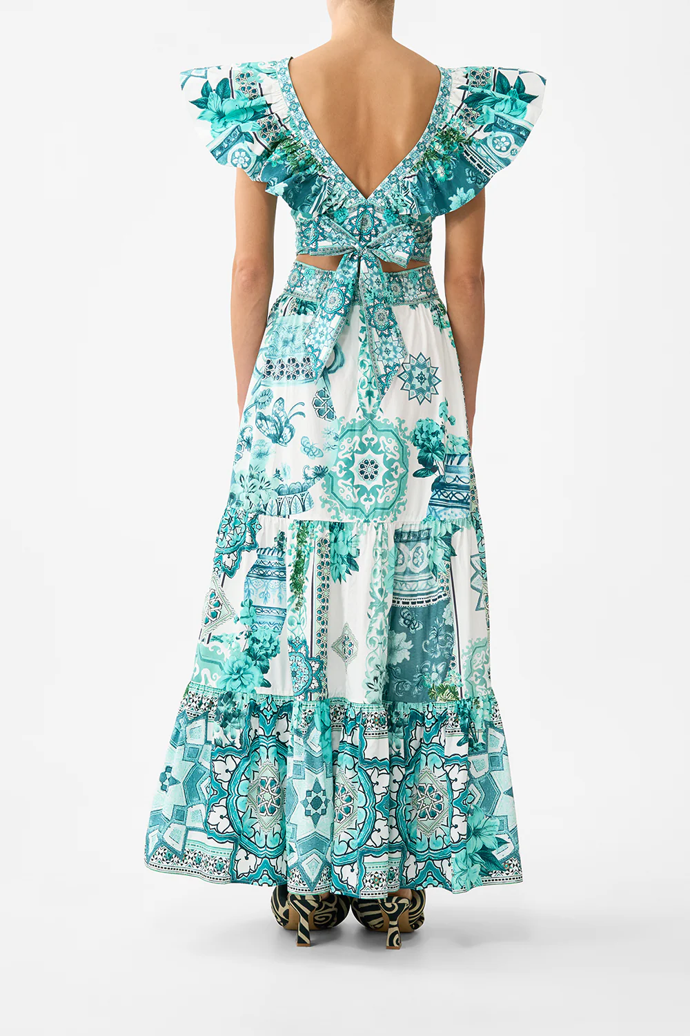 HIGH WAISTED TIERED SKIRT BALEARIC BEBÉ