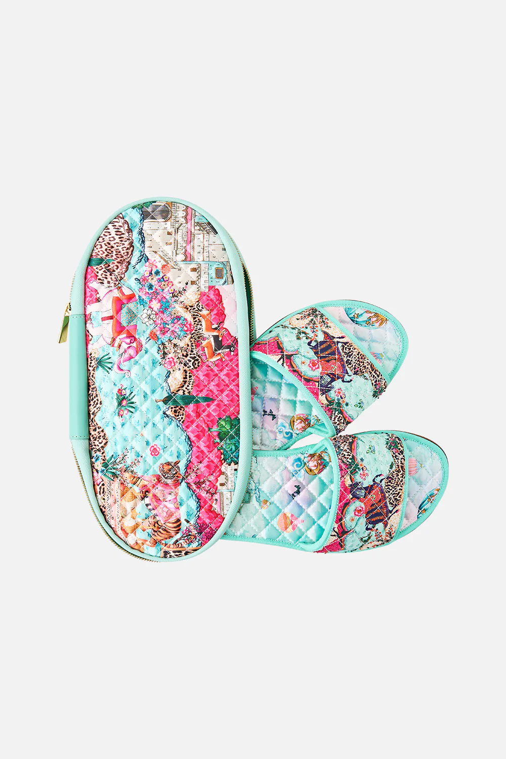 SLIPPERS WITH TRAVEL CASE MINIATURE MOMENTS