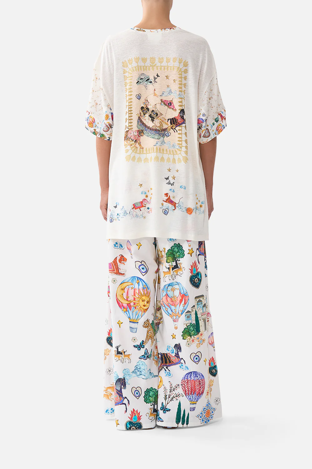 PANELLED SIDE SPLIT TEE KAPADOKYA KITSCH