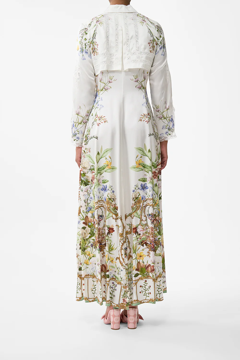 PRINTED TRENCH DRESSING ROOM DRAMA