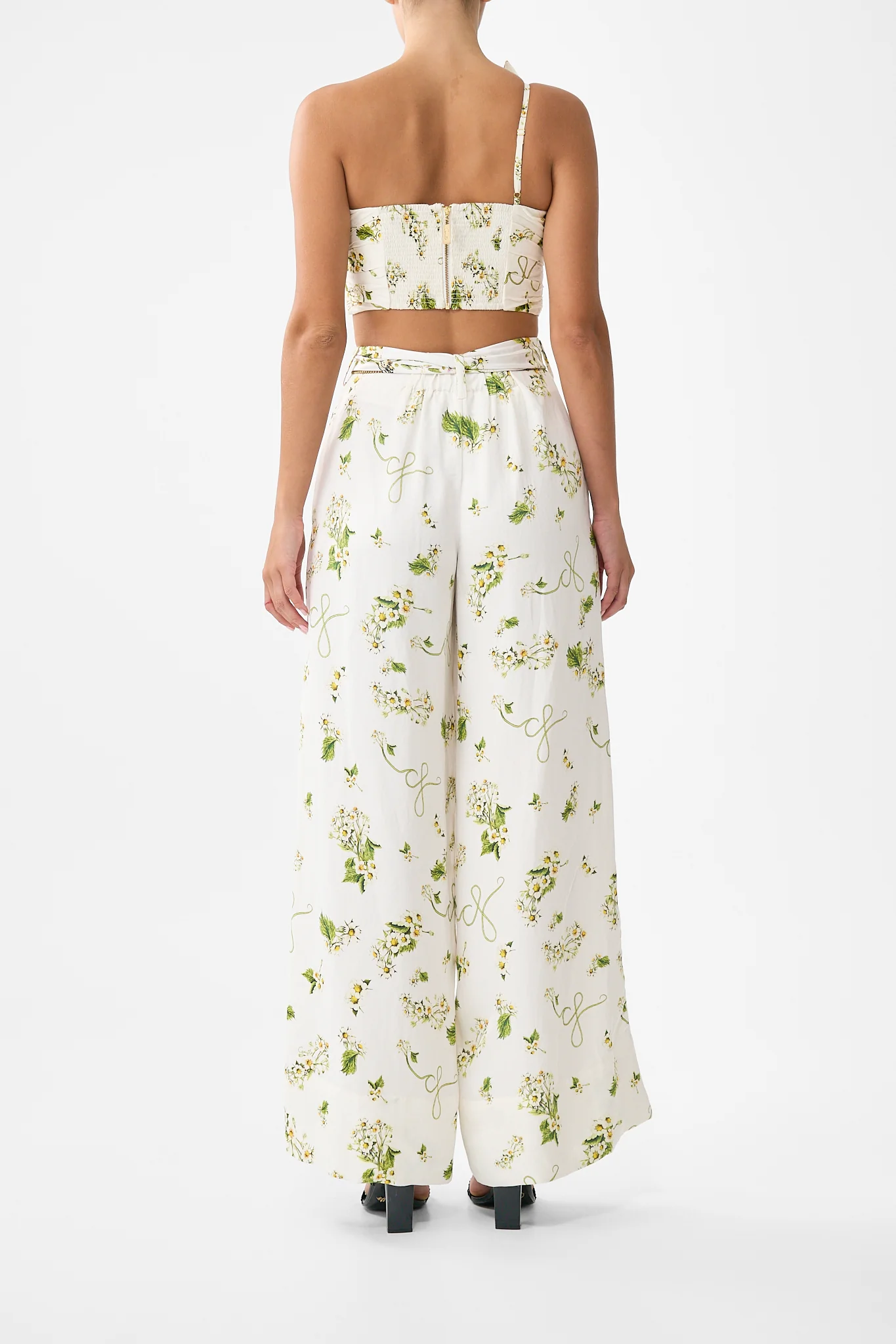 SCARF BELT WIDE LEG PANT BOTANICAL UTOPIA