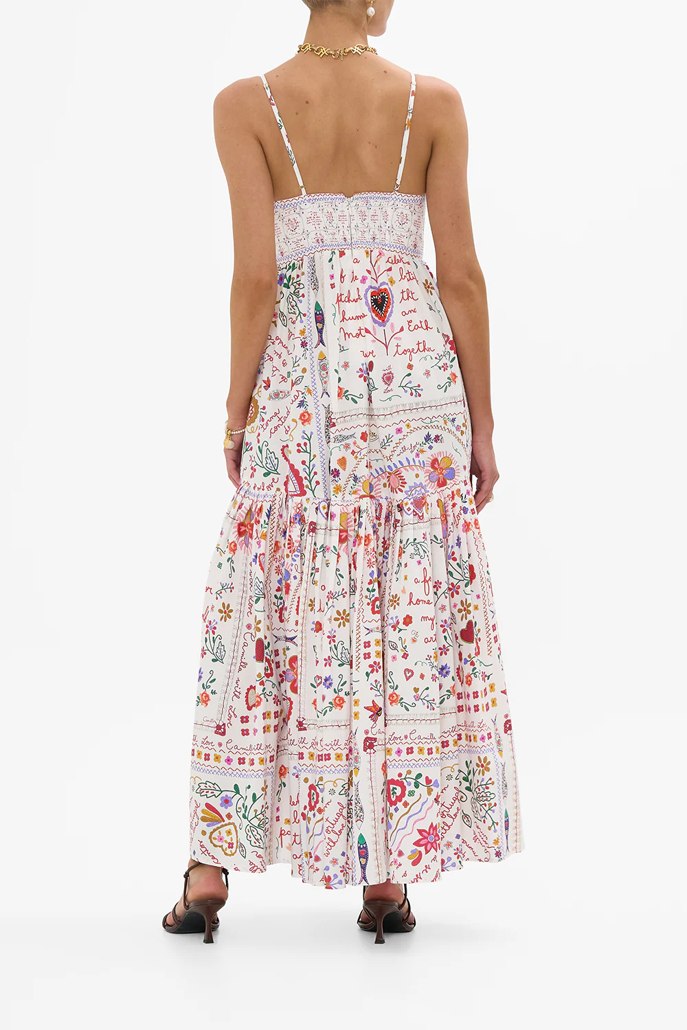 STRAPPY DRESS WITH FULL SKIRT A KITSCH IN TIME