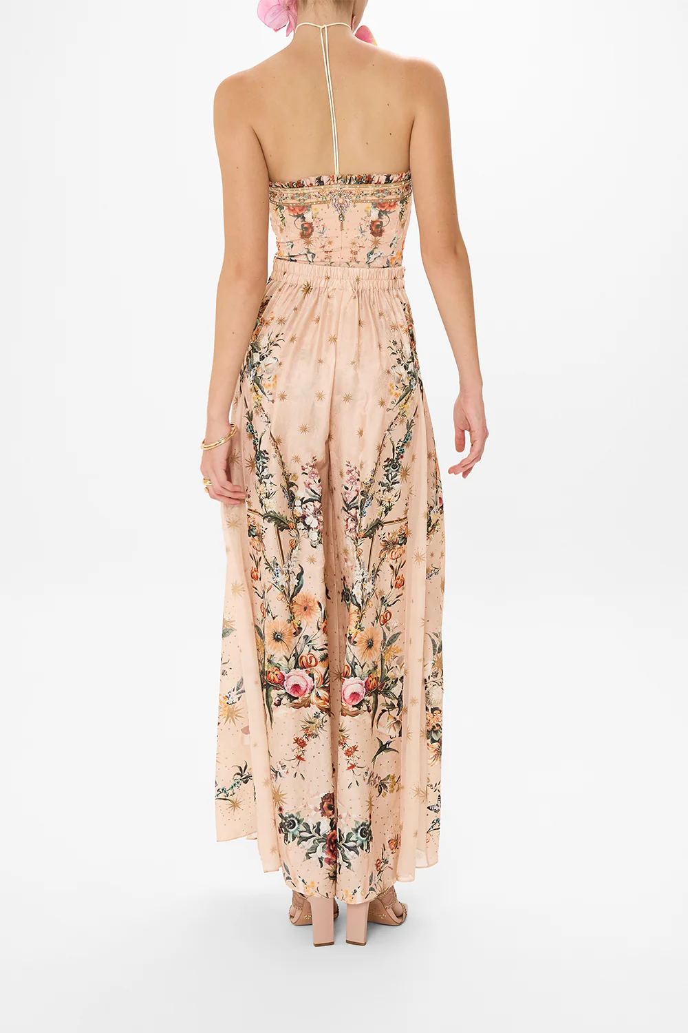 BANDEAU BODYSUIT WITH FRILL ROSE GARDEN REVOLUTION