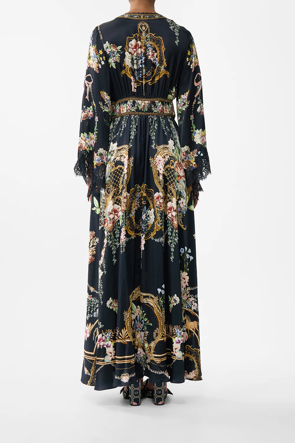 KIMONO SLEEVE DRESS WITH SHIRRING DETAIL NOBLE ENDEAVOURS