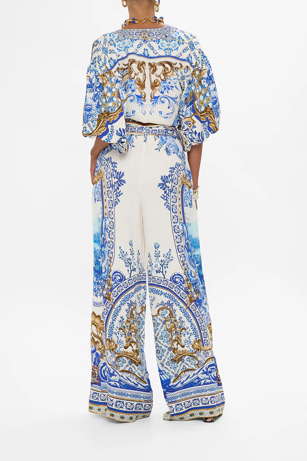 SCARF BELT WIDE LEG PANT AZUL ADVENTURES