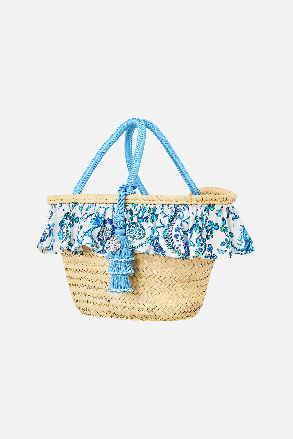 RAFFIA TOTE WITH FRILL EDGE ISNIK LULLABY