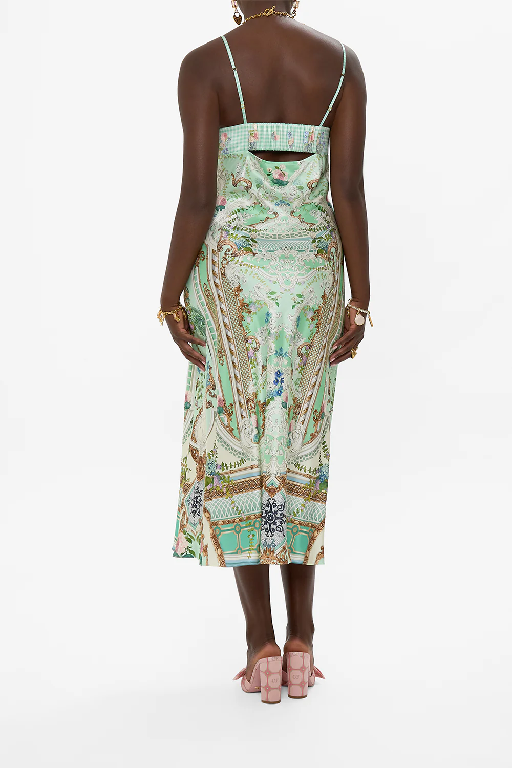 GATHERED BODICE BIAS DRESS PESTANA PANORAMA