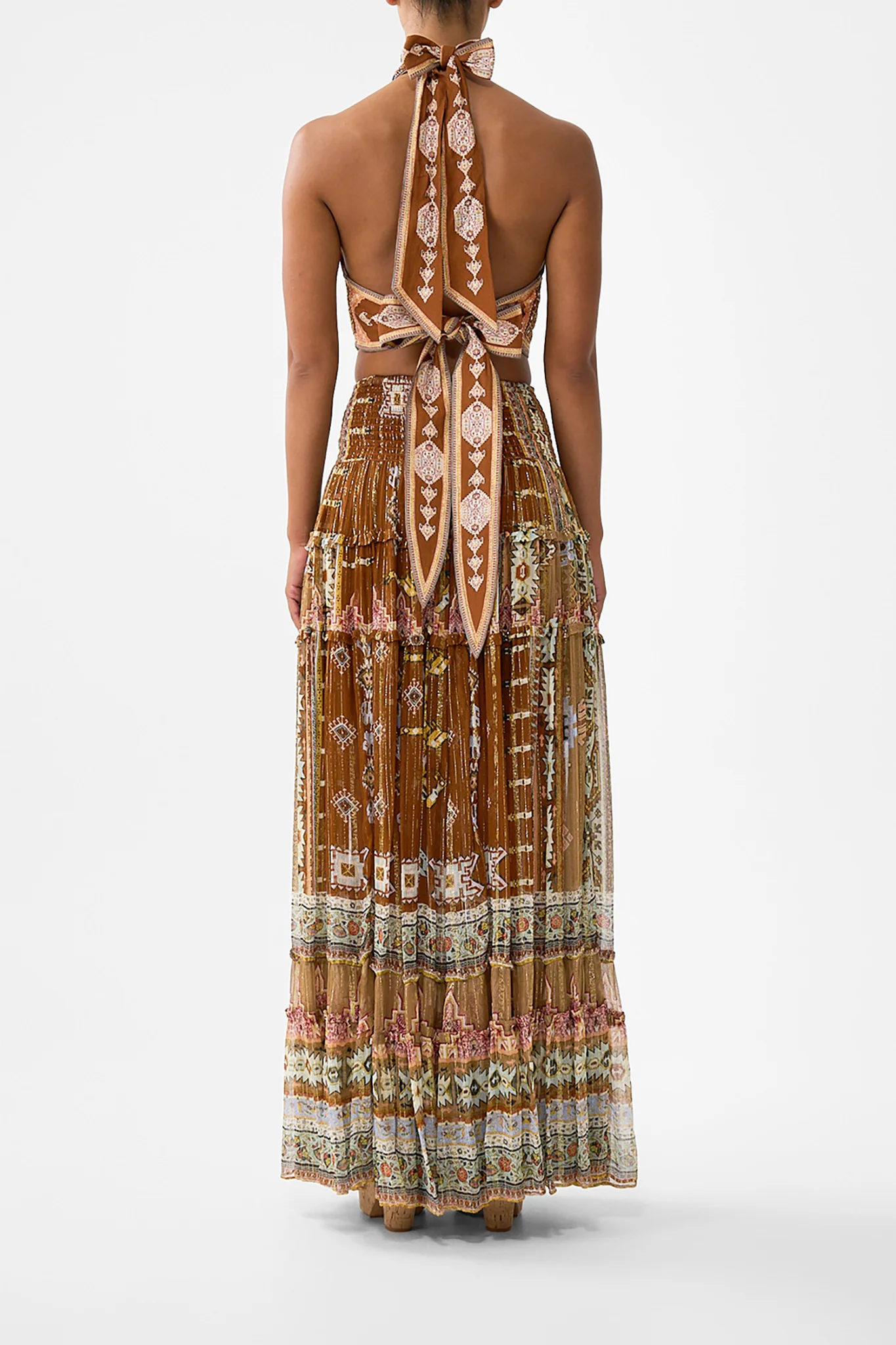 4 TIERED GATHERED SKIRT FABRIC OF TIME