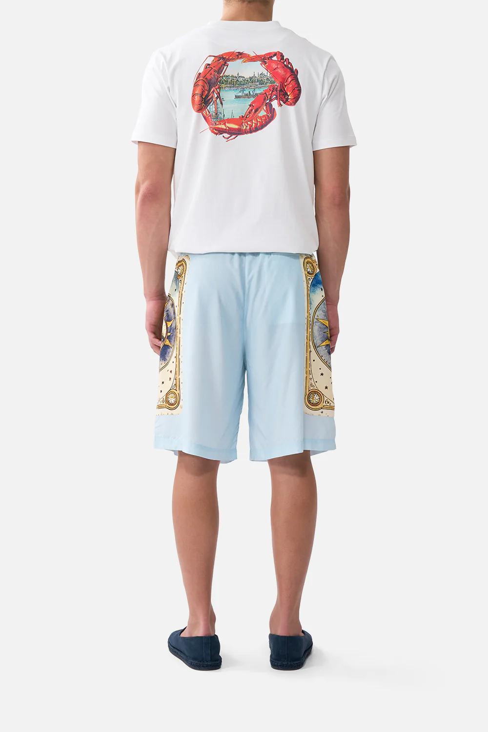 BAGGY LONG WALK SHORT WITH ELASTIC WAIST HOUSE OF HOROSCOPES