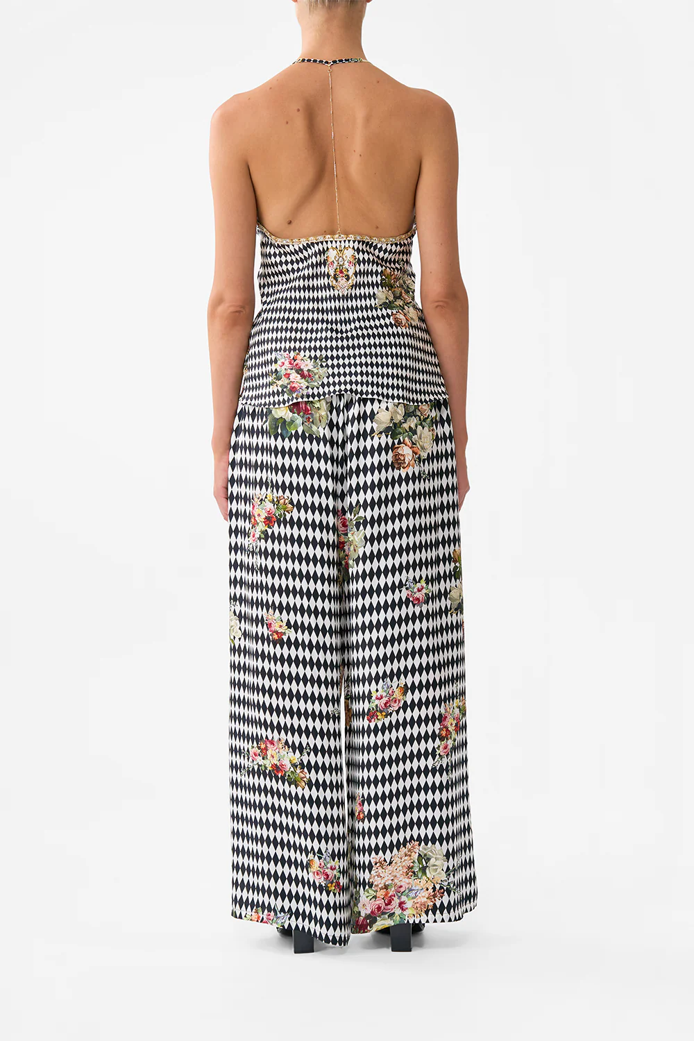 CHAIN DETAIL BIAS CAMI ROCOCO GLOW