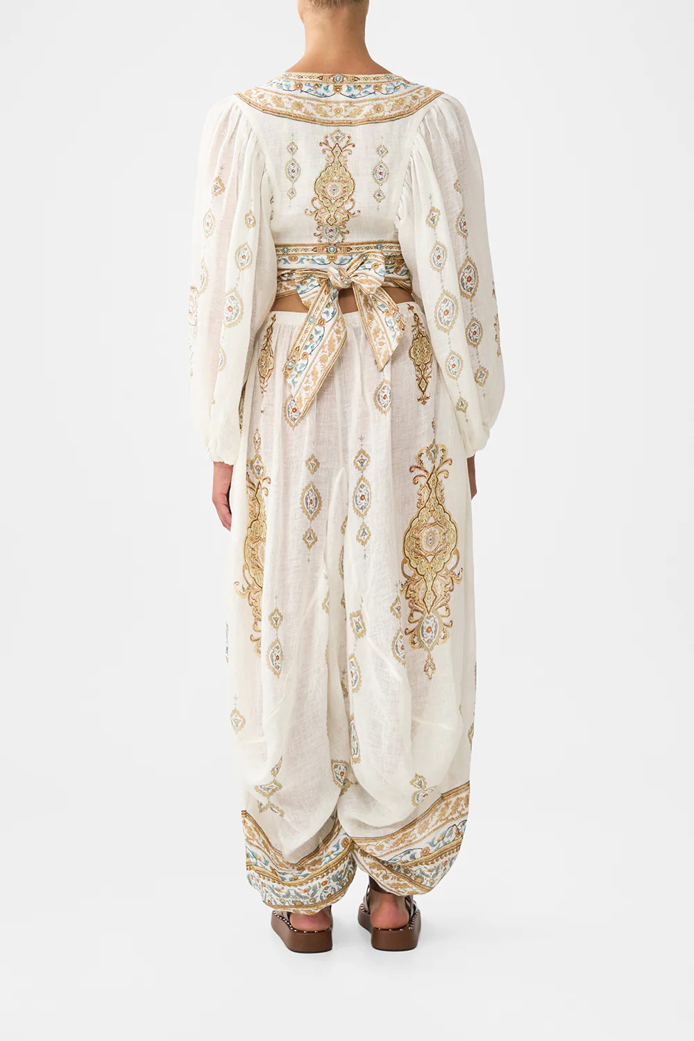 PANELLED HAREM PANT WITH TIE WAIST OTTOMAN DYNASTY