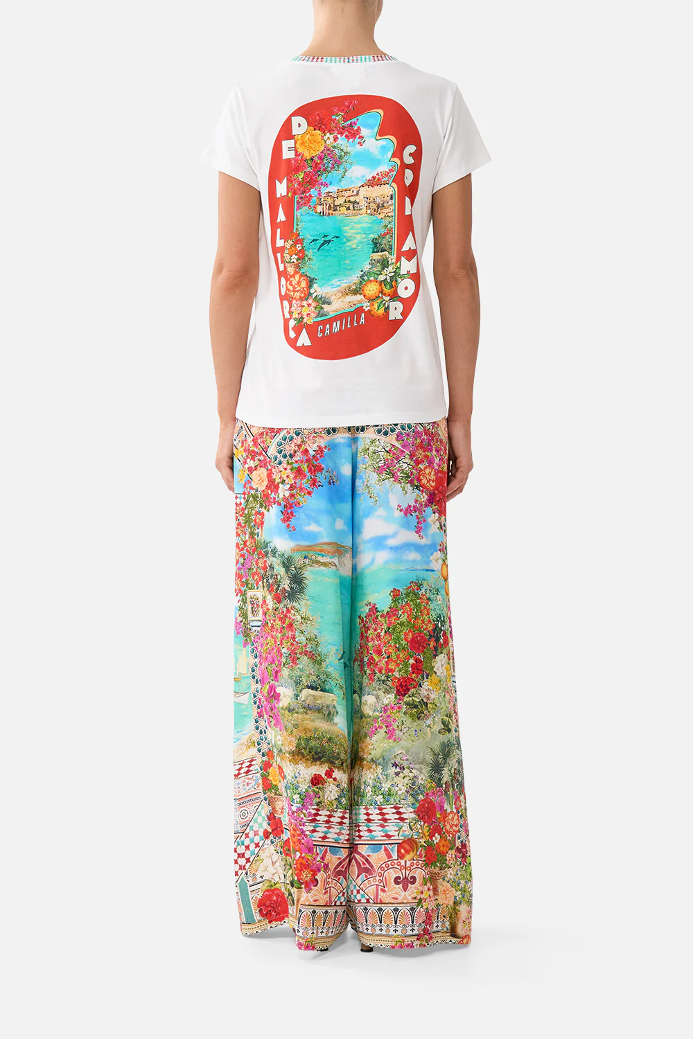 SLIM FIT ROUND NECK T-SHIRT MEET ME IN MALLORCA