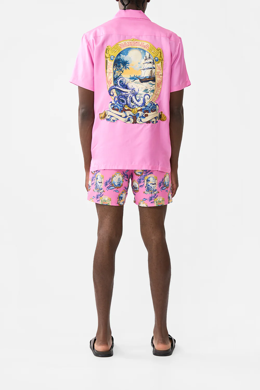 SHORT SLEEVE CAMP COLLARED SHIRT SALTY SPLENDOUR