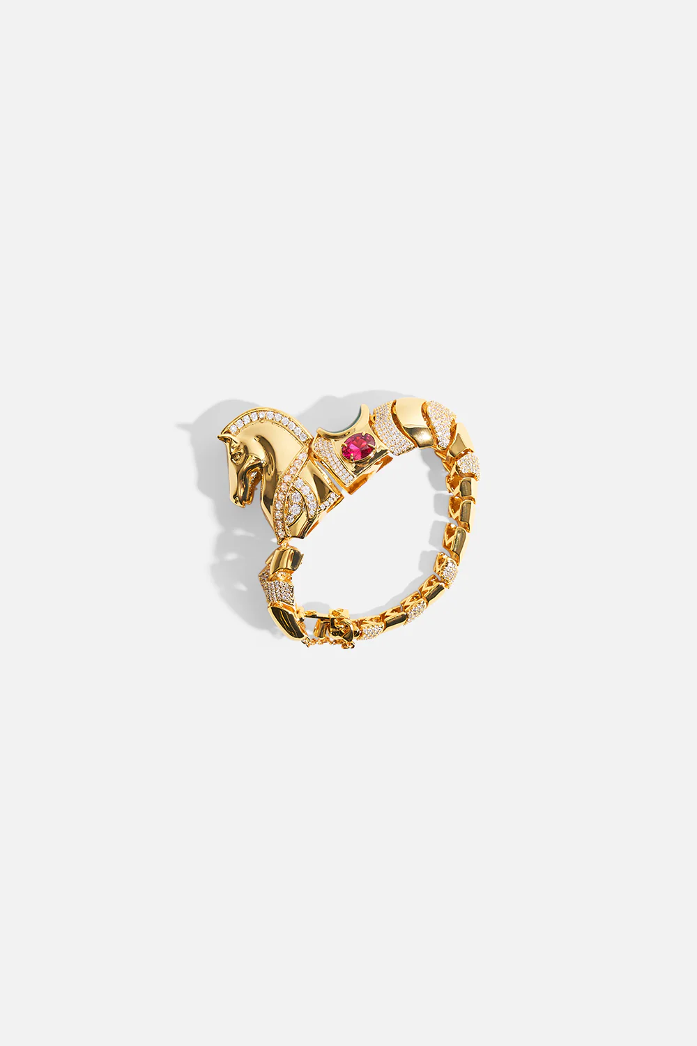 SAVAGE BEAUTY HORSE BRACELET GOLD