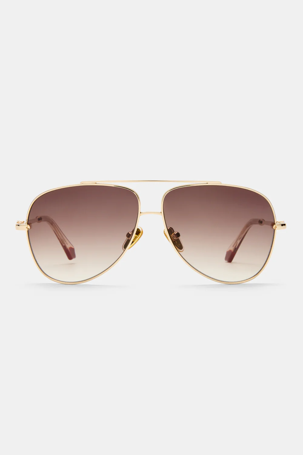 THE VOYAGE SUNGLASSES GOLD / NUDE