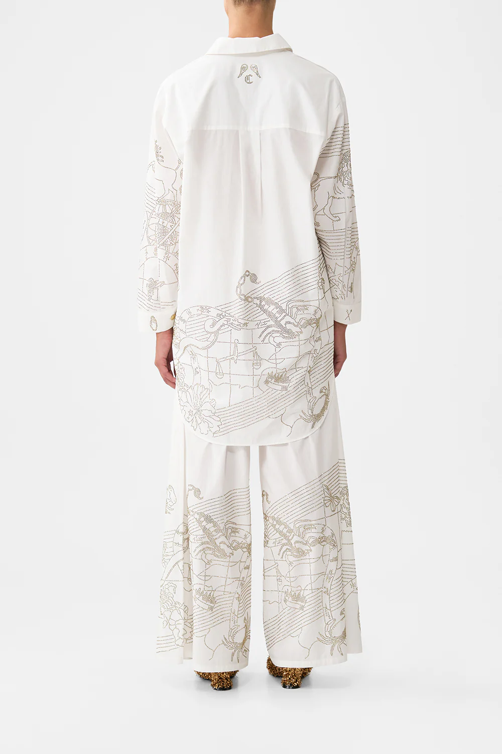 SHIRT TUNIC WITH SIDE BUTTONS HOUSE OF HOROSCOPES