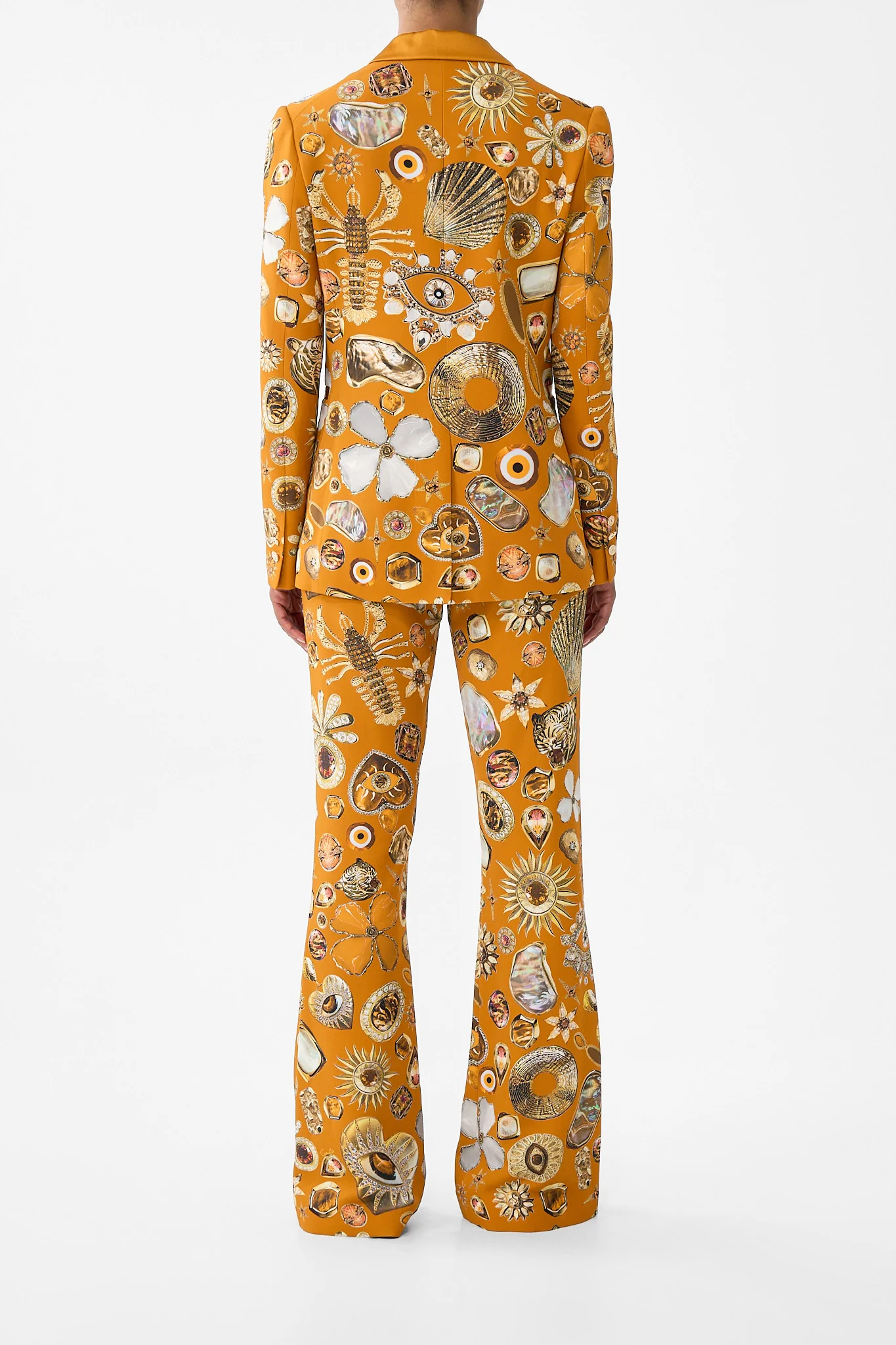 SINGLE BREASTED PEAK COLLAR BLAZER TALISMANS OF TURKIYE