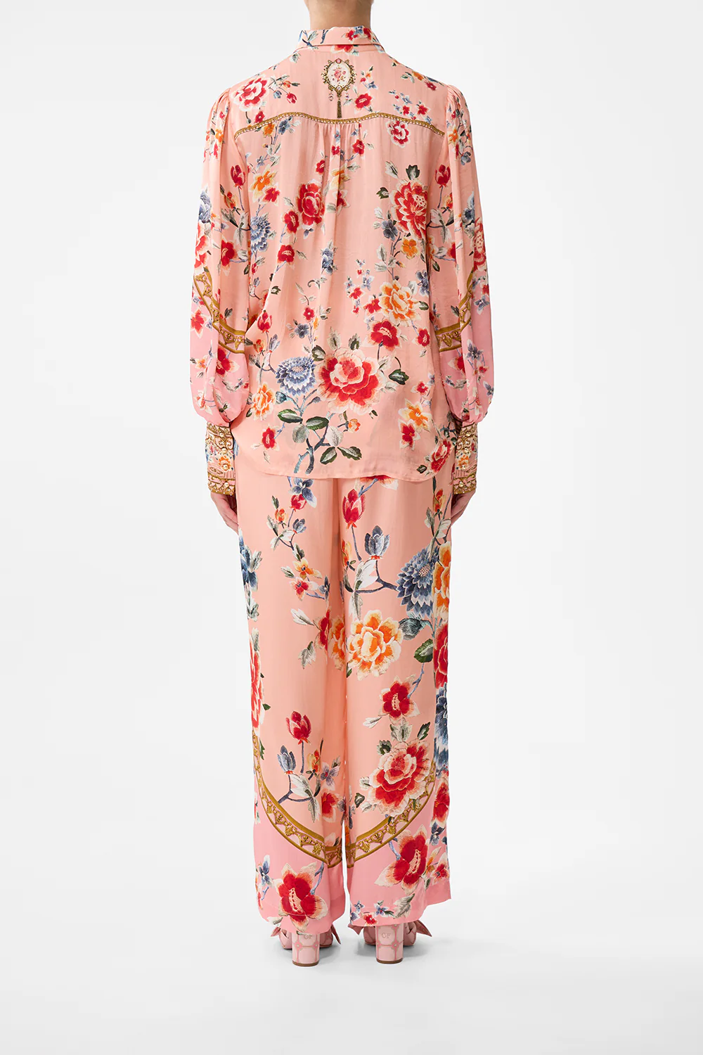 BUTTON THROUGH BLOUSON SLEEVE BLOUSE MAJESTIC MILLA