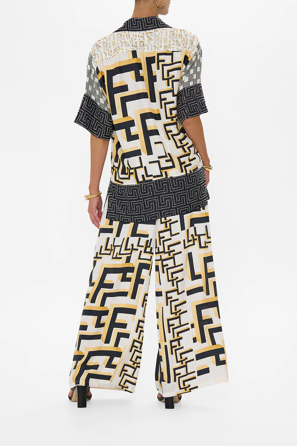 OVERSIZED SHIRT WITH POCKET TEMPLES OF DENDARA