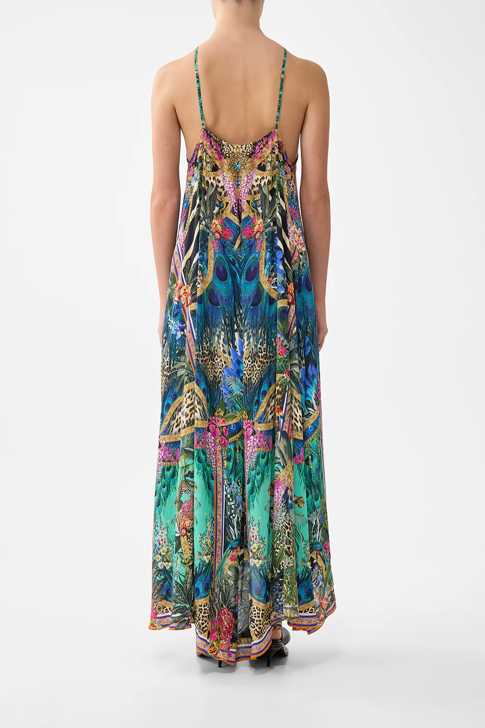 GATHER NECK HARDWARE MAXI DRESS ANIMAL ALCHEMY