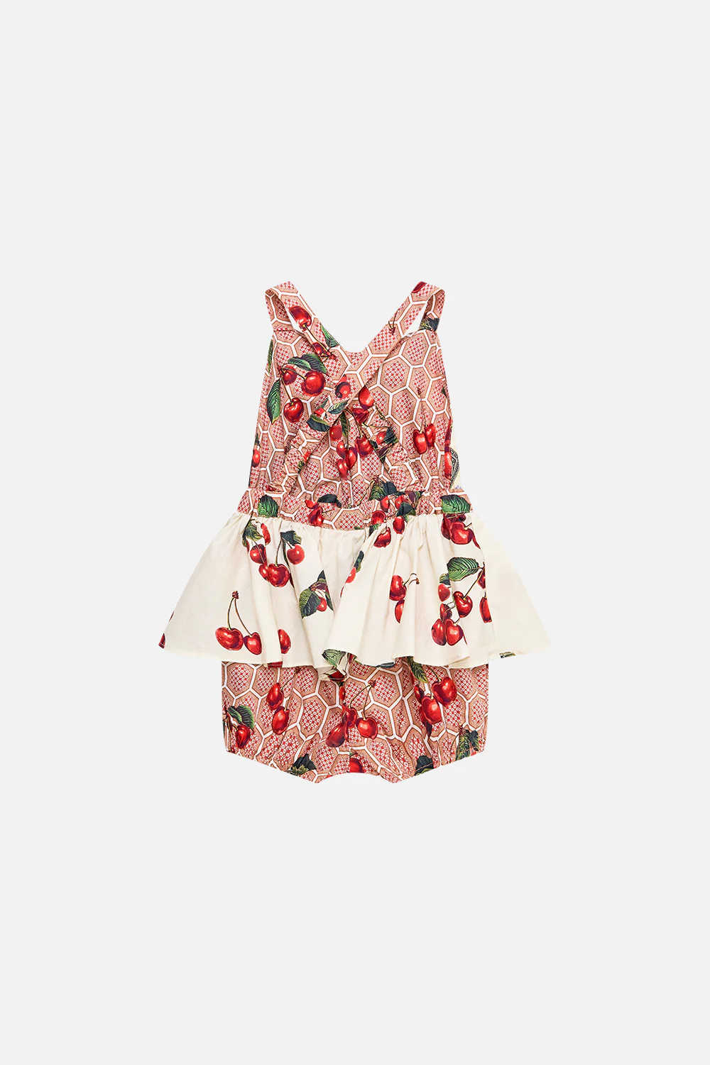 BABIES CROSS BACK JUMP DRESS WITH FRILL NECK NOTES FROM THE ROAD