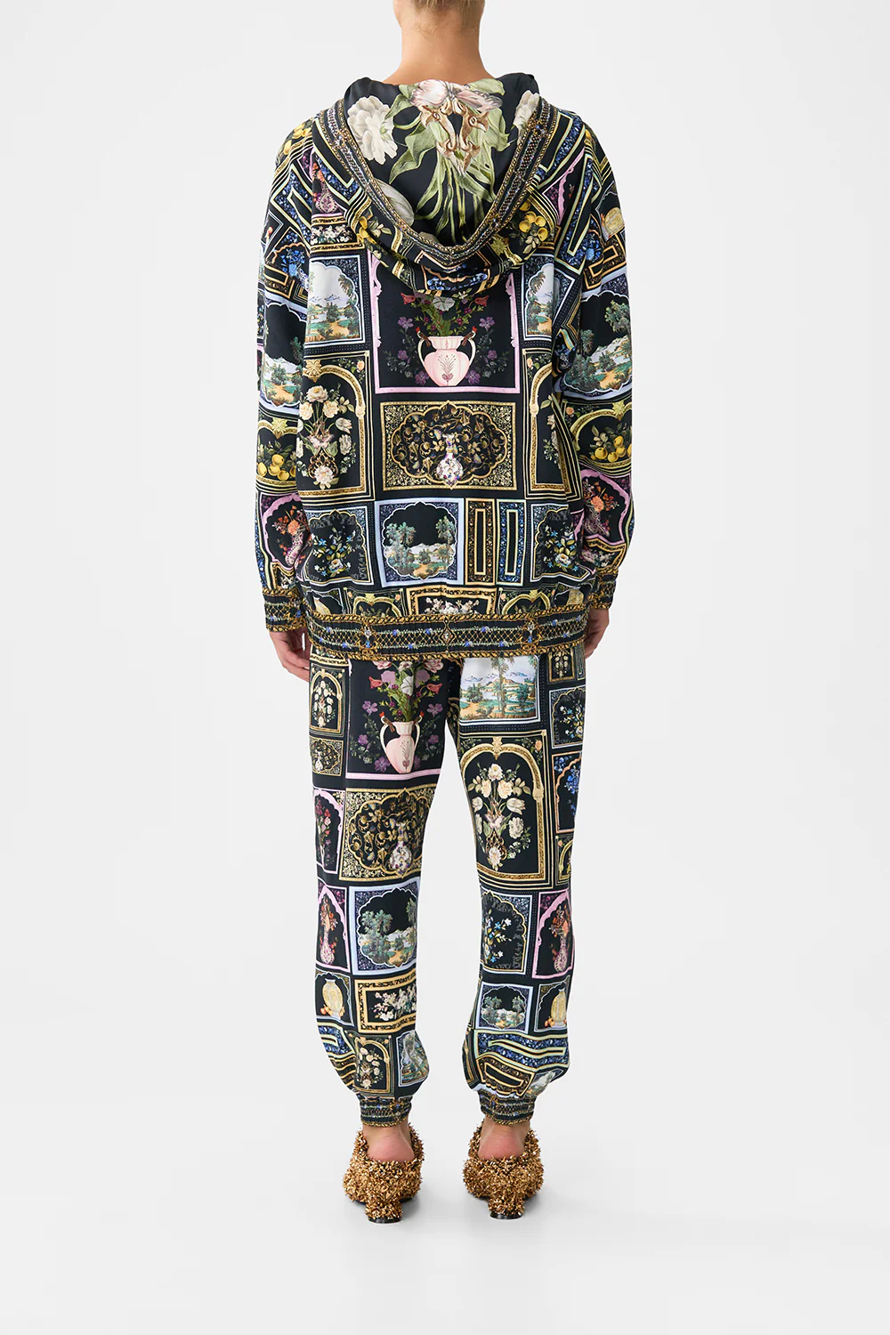 SILK HEM BAND BOYFRIEND HOODIE OTTOMAN ELEGANCE