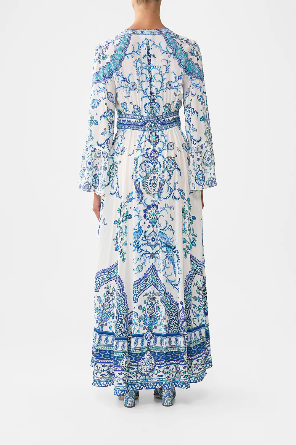 SHAPED WAISTBAND DRESS WITH RUFFLE SLEEVE ISNIK LULLABY