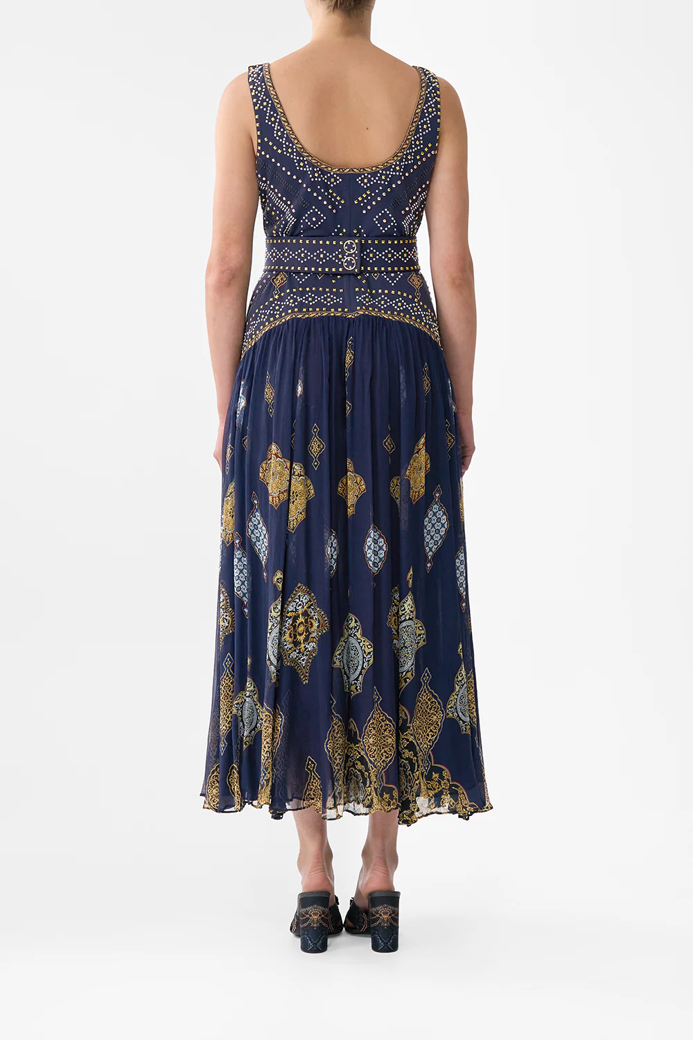 JERSEY TANK DRESS WITH CONTRAST SKIRT THE IMPERIAL GATE