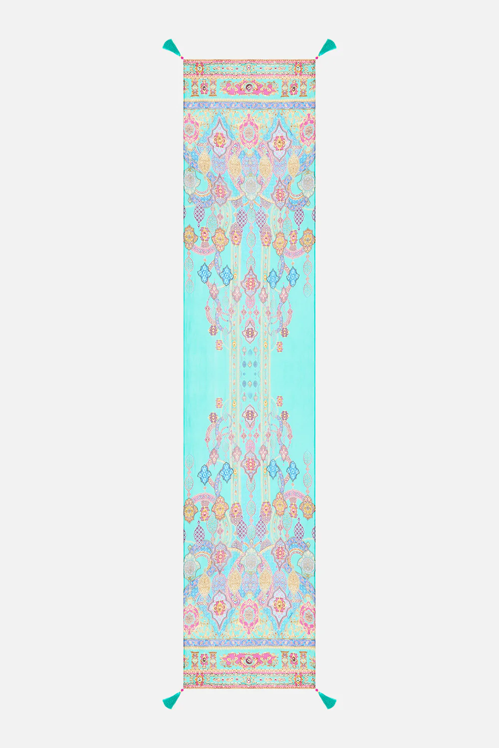 LONG SILK CRINKLE CHIFFON SCARF THE CONCUBINES CORRIDOR