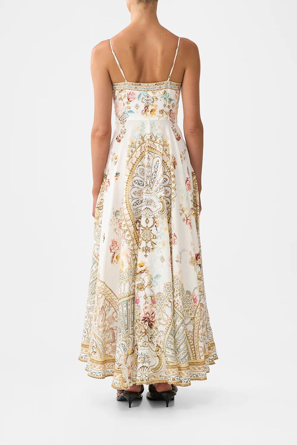 LONG DRESS WITH TIE FRONT OTTOMAN DYNASTY