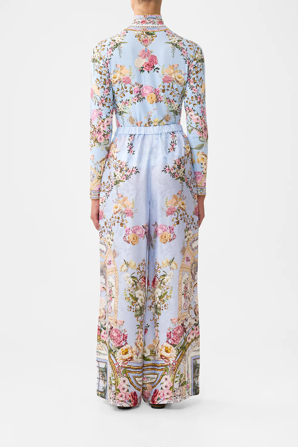 MINIMAL WIDE LEG PANT TILED IN TIME