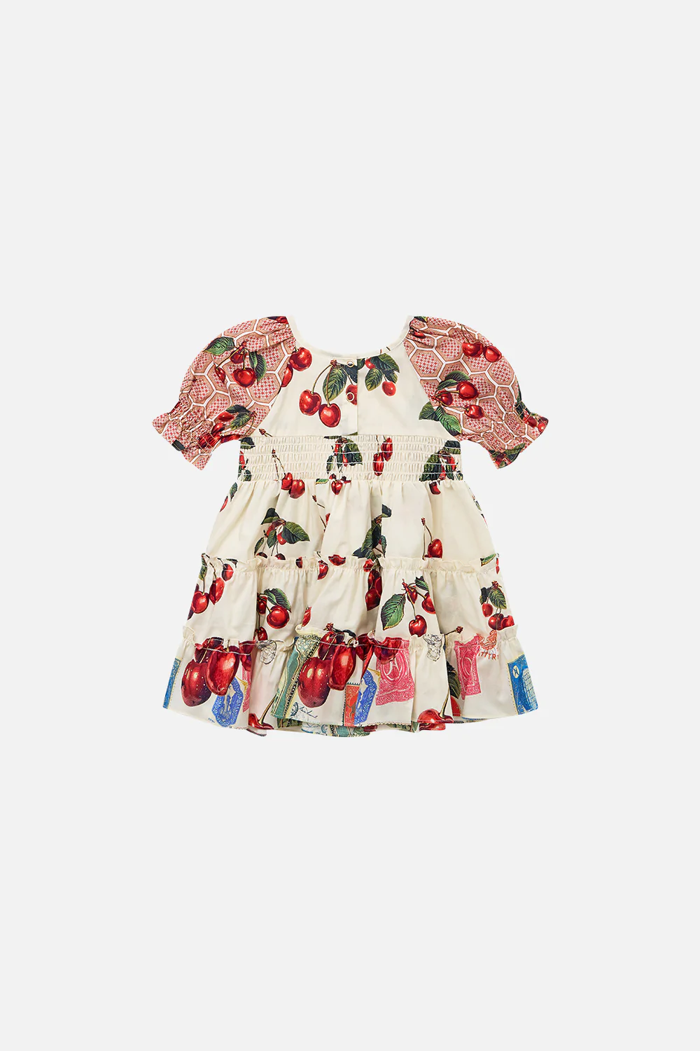 BABIES TIERED DRESS WITH PUFF SLEEVE NOTES FROM THE ROAD