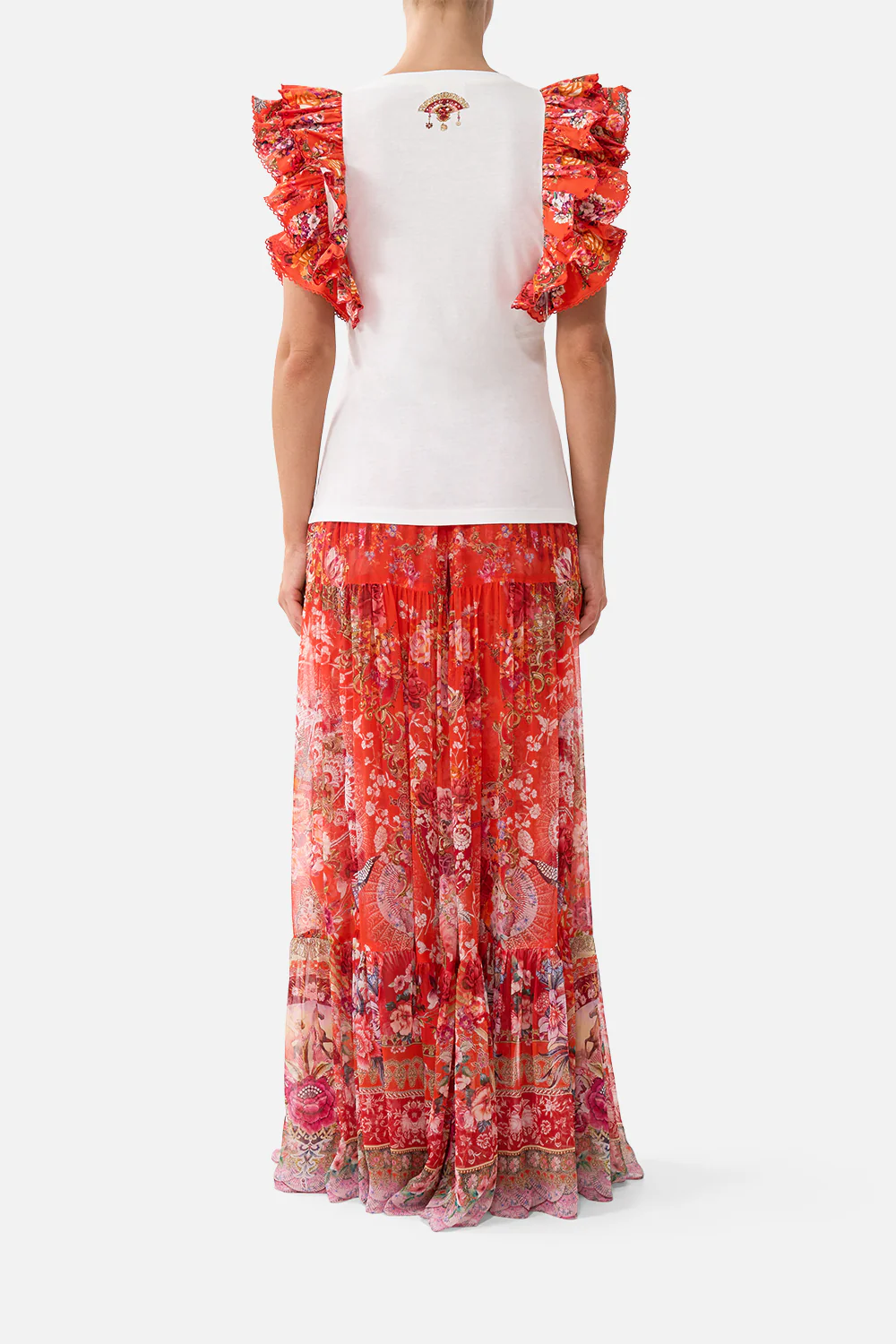 DOUBLE FRILL SLEEVE TEE OLÉ OLÉ