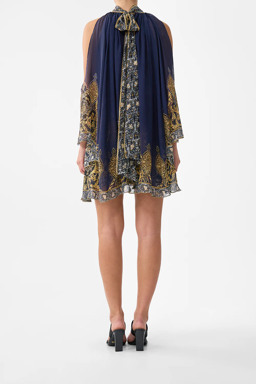 COLD SHOULDER SHORT DRESS THE IMPERIAL GATE