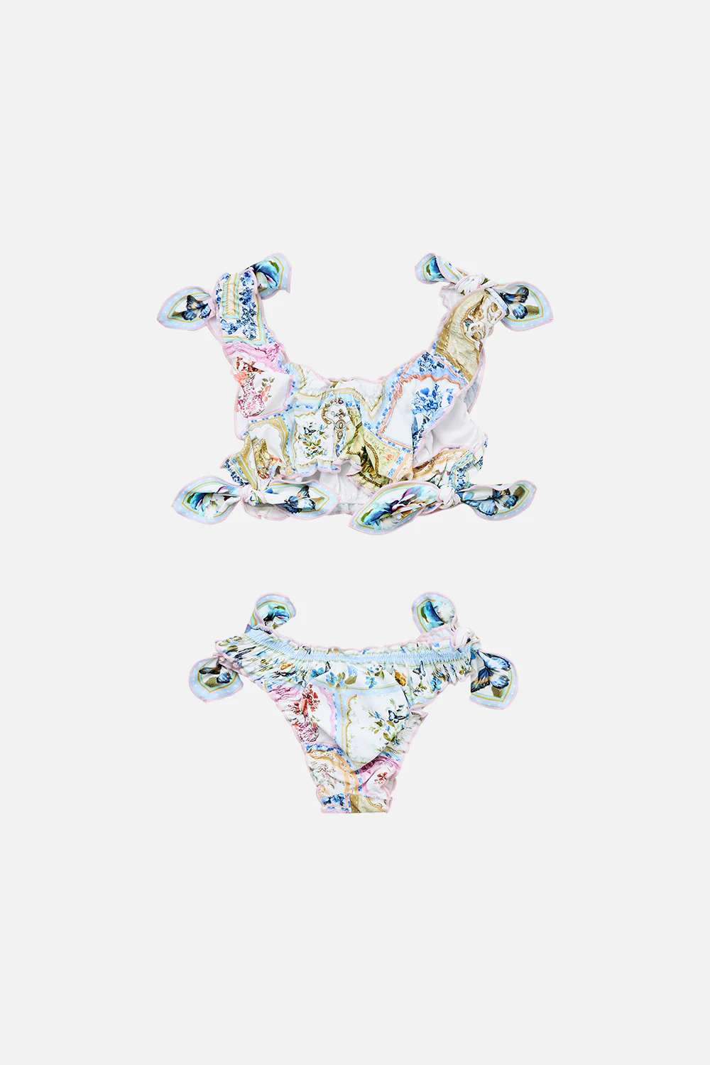 KIDS BABYLOCKED BIKINI SET WITH TIE SIDE BOTANICAL BALLADS