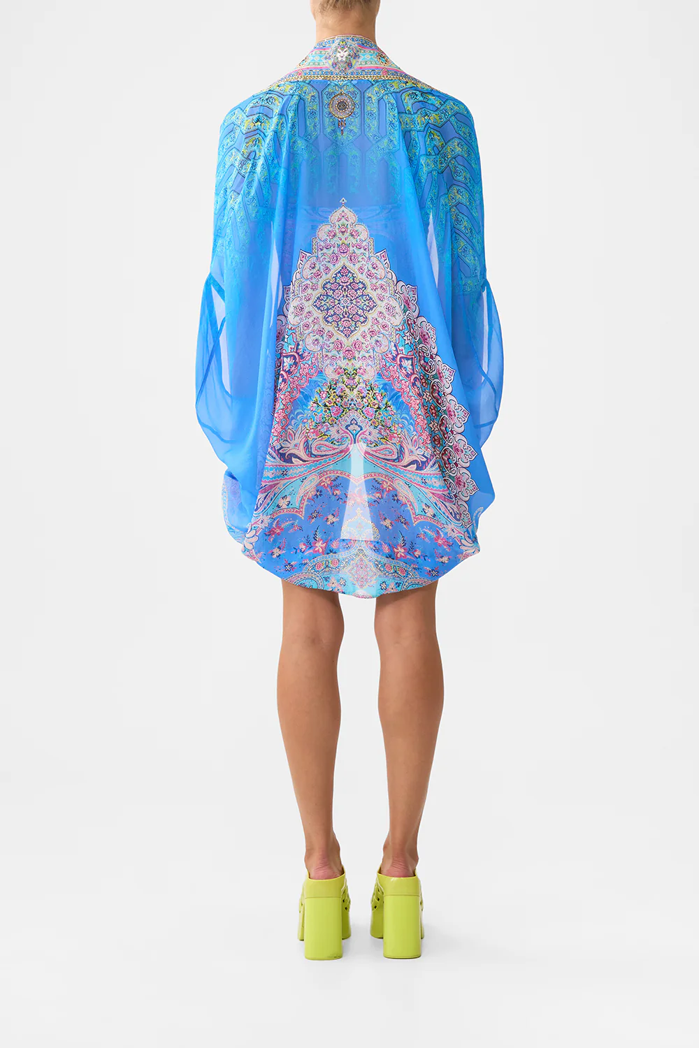 OPEN FRONT CARDI CAPE FOOTSTEPS IN FOLKLORE