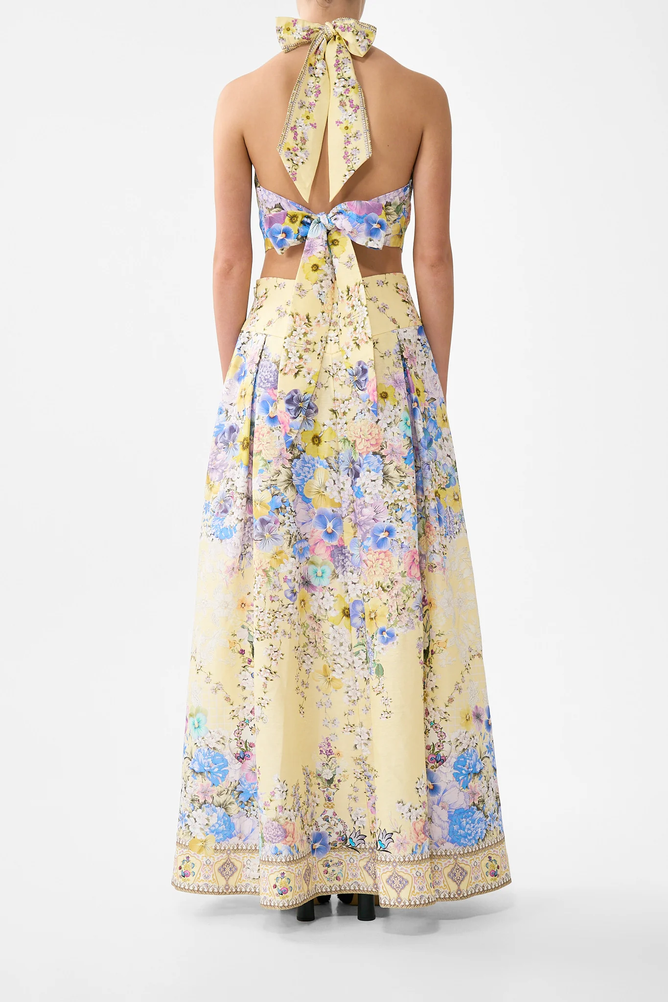 CORSET WAIST MAXI SKIRT DARLING BUDS